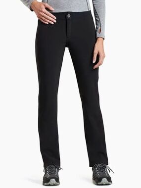 Kuhl Women's Pants Frost Softshell Fleece Lined Black Size 8 Short $139 EUC